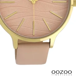Oozoo Damen Armbanduhr Timepieces Analog Leder rosa UOC10121