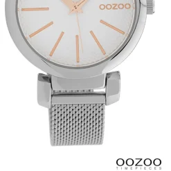 Oozoo Damen Armbanduhr Timepieces Analog Metall silber UOC10128