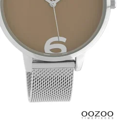 Oozoo Damen Armbanduhr Timepieces Analog Metall silber UOC10140