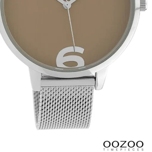 Oozoo Damen Armbanduhr Timepieces Analog Metall silber UOC10140