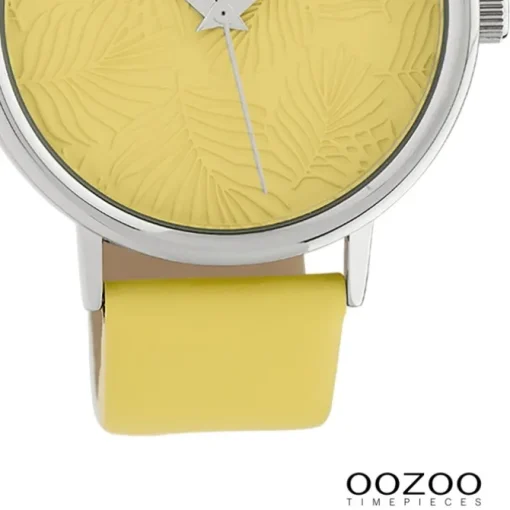 Oozoo Damen Armbanduhr Timepieces Analog Leder gelb UOC10169