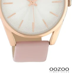 Oozoo Damen Armbanduhr Timepieces Analog Leder pink UOC10221