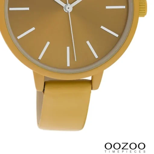 Oozoo Damen Armbanduhr Timepieces Analog Leder senfgelb UOC10254