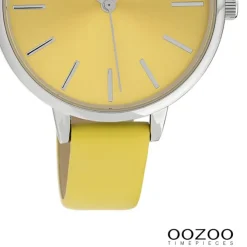 Oozoo Damen Armbanduhr Timepieces Analog Leder gelb UOC10256