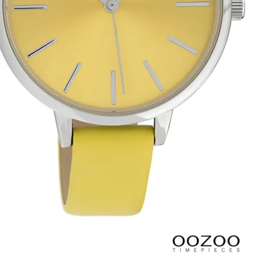Oozoo Damen Armbanduhr Timepieces Analog Leder gelb UOC10256