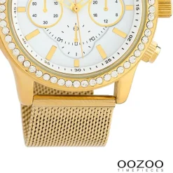 Oozoo Damen Armbanduhr Timepieces Analog Metall gold UOC10261