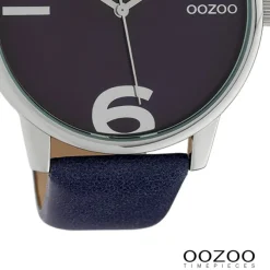 Oozoo Damen Armbanduhr Timepieces Analog Leder dunkelblau UOC10372