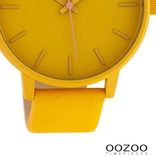 Oozoo Damen Armbanduhr Timepieces Analog Leder gelb UOC10380
