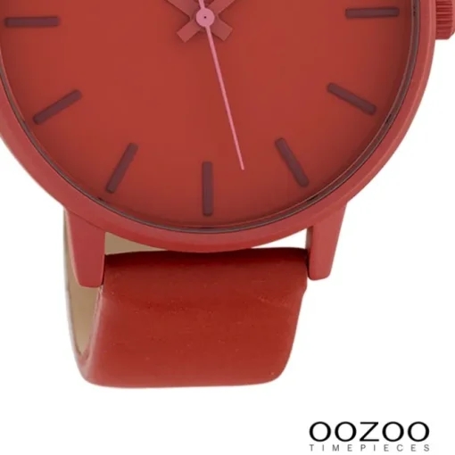 Oozoo Damen Armbanduhr Timepieces Analog Leder rot UOC10381