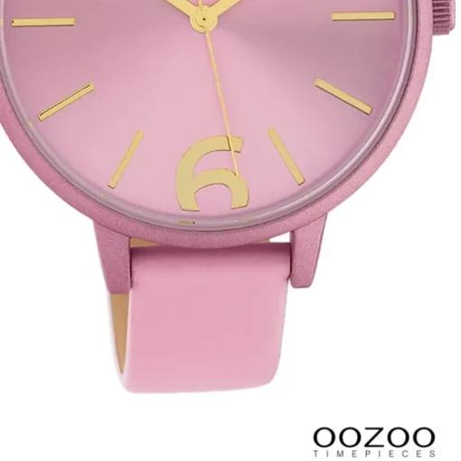 Oozoo Damen Armbanduhr Timepieces Analog Leder rosa UOC10441