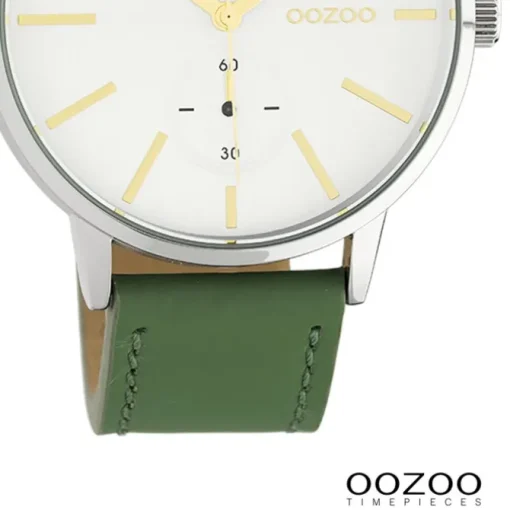 Oozoo Damen Armbanduhr Timepieces Analog Leder grün UOC10586