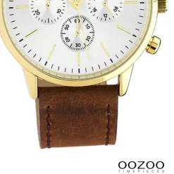 Oozoo Damen Armbanduhr Timepieces Analog Leder braun UOC10597