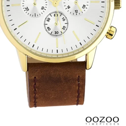 Oozoo Damen Armbanduhr Timepieces Analog Leder braun UOC10597
