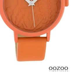 Oozoo Damen Armbanduhr Timepieces Analog Leder orange UOC10605