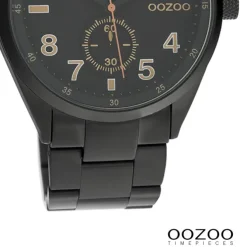 Oozoo Damen Armbanduhr Timepieces Analog Metall schwarz UOC10635