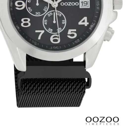 Oozoo Damen Armbanduhr Timepieces Analog Metall schwarz UOC10732