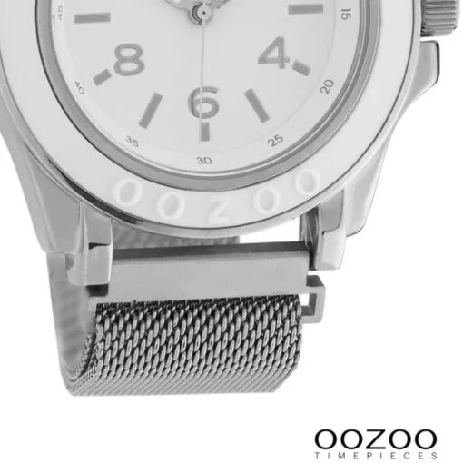 Oozoo Damen Armbanduhr Timepieces Analog Metall silber UOC10737