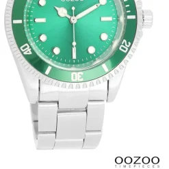 Oozoo Damen Armbanduhr Timepieces Analog Edelstahl silber UOC11146