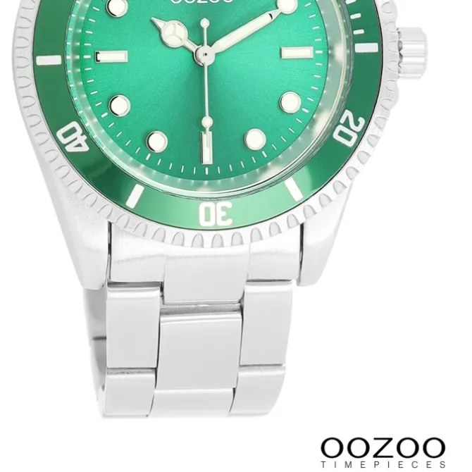 Oozoo Damen Armbanduhr Timepieces Analog Edelstahl silber UOC11146