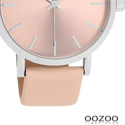 Oozoo Damen Armbanduhr Timepieces Analog Leder rosa UOC11193