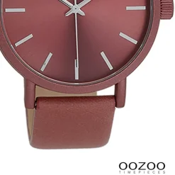 Oozoo Damen Armbanduhr Timepieces Analog Leder altrosa UOC11195