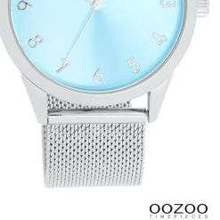 Oozoo Damen Armbanduhr Timepieces Analog Metall silber UOC11321