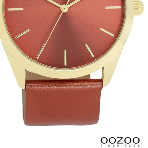 Oozoo Damen Armbanduhr Timepieces Analog Leder rot UOC11335