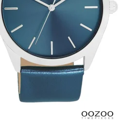 Oozoo Damen Armbanduhr Timepieces Analog Leder blau UOC11337