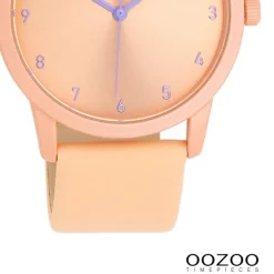 Oozoo Damen Armbanduhr Timepieces Analog Leder orange UOC11075