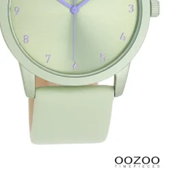 Oozoo Damen Armbanduhr Timepieces Analog Leder grün UOC11077