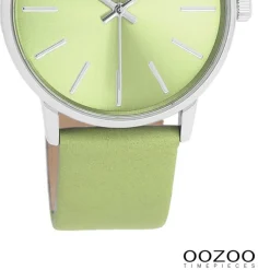 Oozoo Damen Armbanduhr Timepieces Analog Leder grün UOC11367