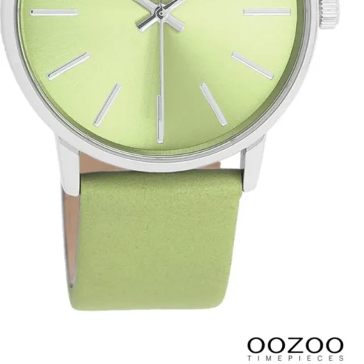 Oozoo Damen Armbanduhr Timepieces Analog Leder grün UOC11367