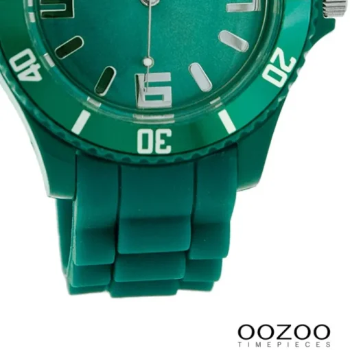 Oozoo Damen Armbanduhr Timepieces Analog Silikon grün UOC4351A