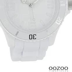 Oozoo Damen Armbanduhr Timepieces Analog Silikon weiß UOC4361A