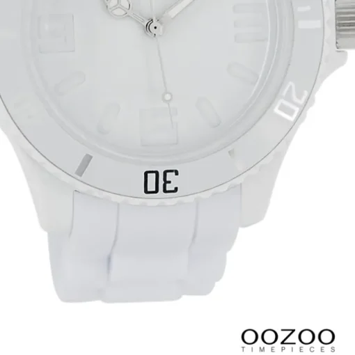 Oozoo Damen Armbanduhr Timepieces Analog Silikon weiß UOC4361A