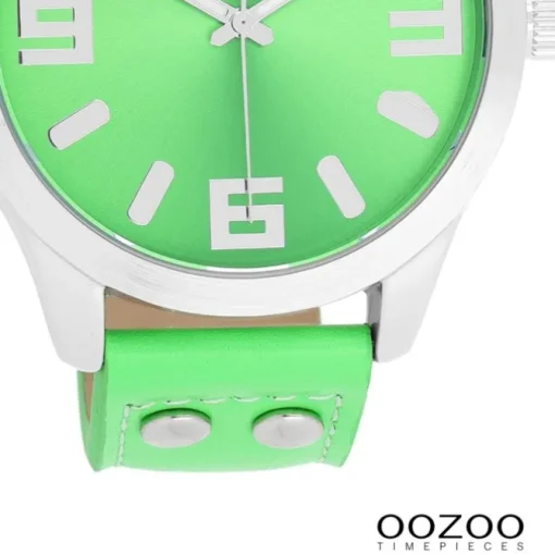 Oozoo Damen Armbanduhr Timepieces Analog Leder grün UOC1070A