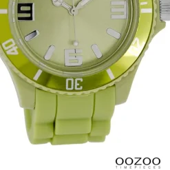 Oozoo Damen Armbanduhr Timepieces Analog Silikon grün UOC4368A