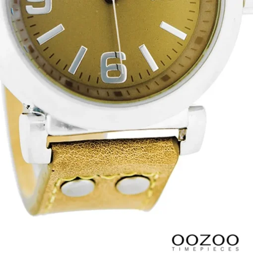 Oozoo Damen Armbanduhr Timepieces Analog Silikon gelb UOC4455A