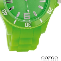 Oozoo Damen Armbanduhr Timepieces Analog Silikon grün UOC4661A
