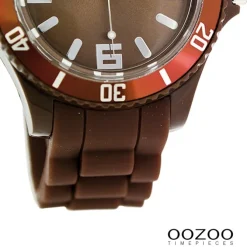 Oozoo Damen Armbanduhr Timepieces Analog Silikon braun UOC4663A