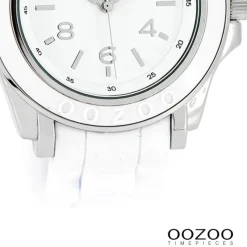 Oozoo Damen Armbanduhr Timepieces Analog Silikon weiß UOC4915A