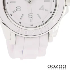 Oozoo Damen Armbanduhr Timepieces Analog Silikon rosa UOC4917A