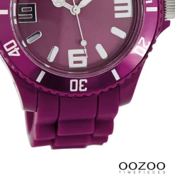 Oozoo Damen Armbanduhr Timepieces Analog Silikon lila UOC5046A