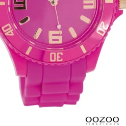 Oozoo Damen Armbanduhr Timepieces Analog Silikon pink UOC5047A