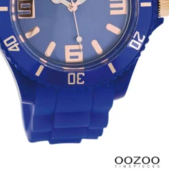 Oozoo Damen Armbanduhr Timepieces Analog Silikon blau UOC5049A
