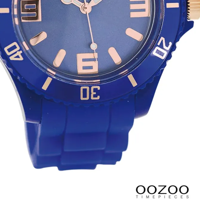 Oozoo Damen Armbanduhr Timepieces Analog Silikon blau UOC5049A