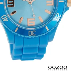 Oozoo Damen Armbanduhr Timepieces Analog Silikon blau UOC5057A