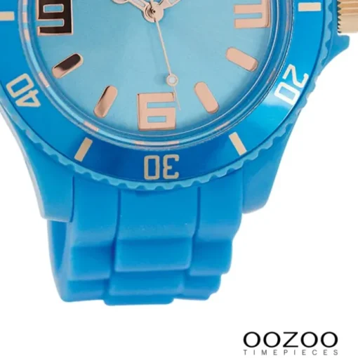 Oozoo Damen Armbanduhr Timepieces Analog Silikon blau UOC5057A