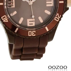 Oozoo Damen Armbanduhr Timepieces Analog Silikon braun UOC5059A