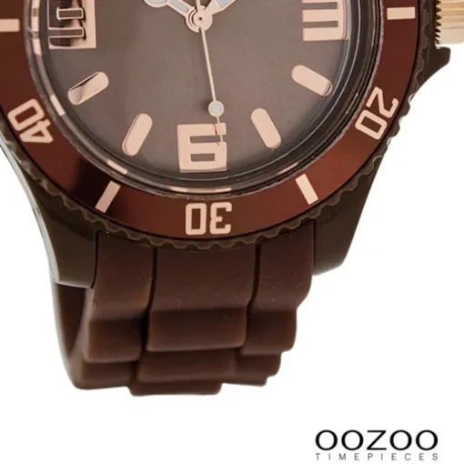 Oozoo Damen Armbanduhr Timepieces Analog Silikon braun UOC5059A